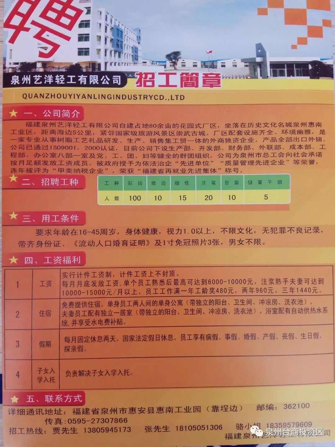 最新喷砂工招聘启事